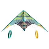 Zmeu Acrobatic Djeco Valuri Verzi, Dubla Manuire, 120cm, +8 ani, Jucarie de Exterior, Rezistent