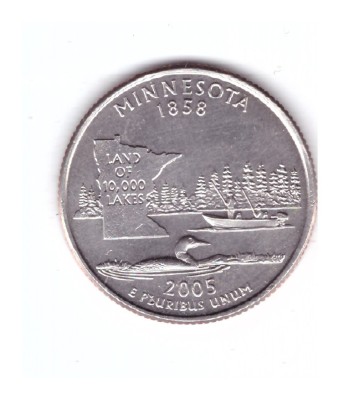 Moneda SUA 25 centi/quarter dollar 2005 P, Minnesota 1858, stare foarte buna foto