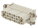 Conector HDC Inserturi Contact Mamă 25 Pini 40-125&deg;C