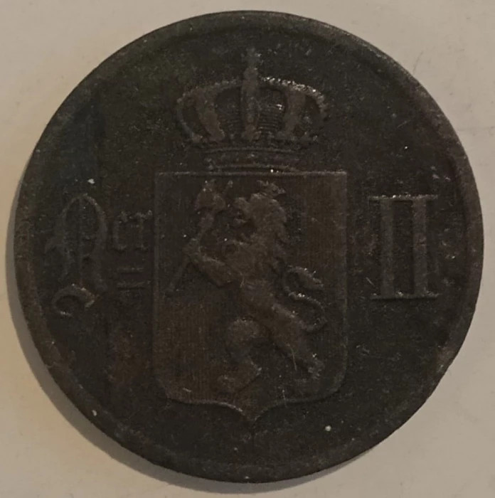 Moneda Norvegia - 5 Ore 1896