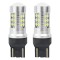 Bec Led 24SMD 3030 12/24V Pozitie frana 7443 W21/5W T20 Canbus 2buc - Alb Garage AutoRide