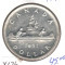 SV * Canada ONE DOLLAR / 1 DOLAR 1951 23.3 grame ARGINT .800 AUNC+