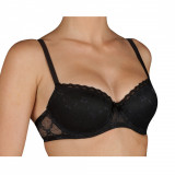 Sutien cu push-up din dantela Brigitte-B Negro 70 B, Selene