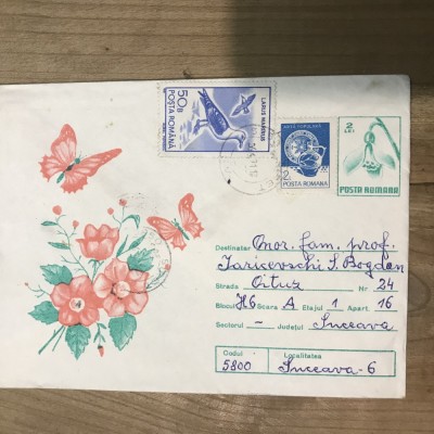 OPI Intreguri Postale RSR pasari flori foto