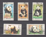A12 S4 9 - Timbre foarte vechi - Mongolia - ursi panda, Fauna, Stampilat