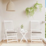 vidaXL Perne scaune grădină 2 buc. gri taupe 50x50x4cm țesătură Oxford