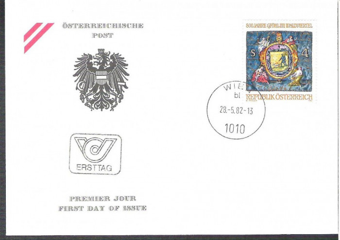 Austria &Ouml;sterreich 1982 800 Jahre FDC K.183