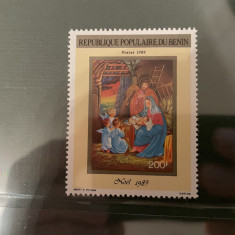 benin - serie timbre pictura religie craciun nestampilata MNH