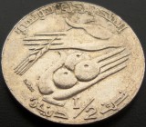 Cumpara ieftin Moneda exotica 1/2 DINAR - TUNISIA, anul 1997 * cod 1177, Africa