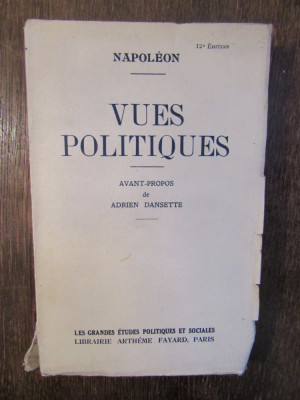 Vues politiques - NAPOLEON (1939) foto