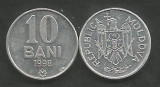 MOLDOVA 10 BANI 1998 [1] XF ++ / a UNC , livrare in cartonas, Europa, Aluminiu
