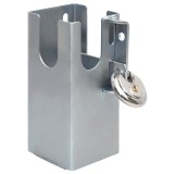 Cumpara ieftin Dispozitiv blocare carlig remorca argintiu 11x11x23,5 cm otel