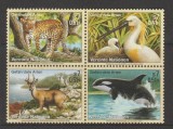 ONU Viena 2000 - Fauna protejata, animale, serie neuzata
