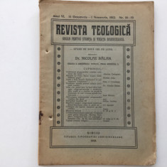 REVISTA TEOLOGICA -SIBIU 1912- nr.18-19 TEXTE DE NICOLAE BALAN, ARHIM. I.SCRIBAN
