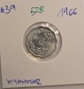 528 Myanmar, Union of Burma 5 Pyas Aung San 1966, KM#39, comemorativa, excelenta, Asia