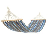 Hamac pentru 1 persoana, Crem cu dungi,200x80 cm, 120kg, Oem