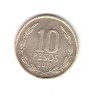 Moneda Chile 10 peso 2013, stare foarte buna, curata, America Centrala si de Sud, Bronz-Aluminiu