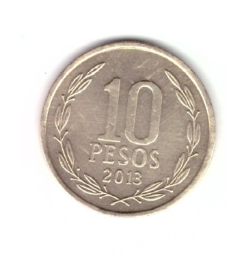 Moneda Chile 10 peso 2013, stare foarte buna, curata foto