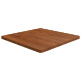 Cumpara ieftin Blat de masa patrat maro inchis 60x60x2,5 cm lemn stejar tratat