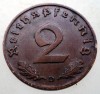 2.869 GERMANIA 2 REICHSPFENNIG 1938 D, Europa, Bronz