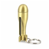 Cumpara ieftin Chibrit permanent metalic tip amnar cu breloc DEPOX&reg;, reincarcabil, rezistent la vant si umezeala, 6.3 cm, 30 g, auriu