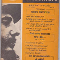 ORIZONTURI ,REVISTA PACII Nr.114, SEPTEMBRIE 1960