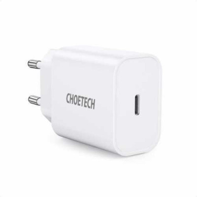 Incarcator retea Choetech, Quick Charge 3.0, USB Type C, 18 W, 5V, 3A, protectie incorporata, Alb foto