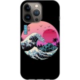 Husa compatibila cu Apple iPhone 14 Pro Max model The great Wave of Kanagawa, Silicon, TPU, Viceversa, Transparent, Carcasa