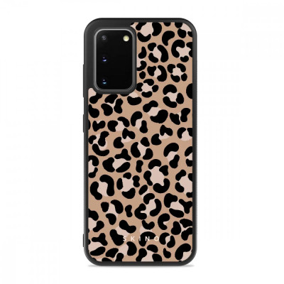 Husa Samsung Galaxy S20 - Skino Leopard Animal Print, Negru &amp;ndash; Maro foto