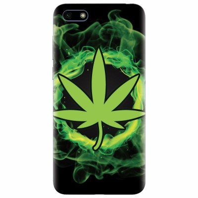 Husa silicon pentru Huawei Y5 2018, GreenFlames foto
