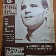 revista sport decembrie 1965-scrima,ioan chirila,atletism,rugby,cassius clay