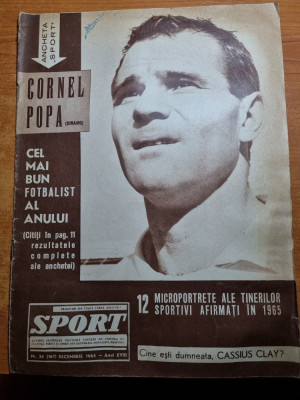 revista sport decembrie 1965-scrima,ioan chirila,atletism,rugby,cassius clay foto