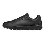 Adidasi barbati, din piele naturala, Geox, U45GPC-00085-C9999, negru
