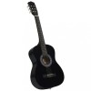 Chitara Clasica Gossi 3/4, Negru, Lemn Tei, Incepatori/Copii, 36 inch