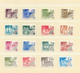 Franta 1979-1982 - Clădiri istorice, uzuale preobliterate, serie neuzata