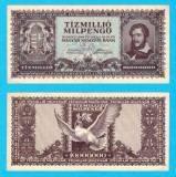 Ungaria (pick 129) 10 000 000 Milpengo 1946 aUNC-