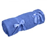 Prosop Bumbac, Model 30x30 cm, Culoare Bleu, Oem
