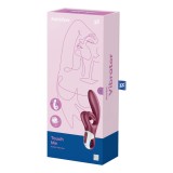 Touch me red - Vibrator cu Dublă Stimulare, Clitoris și Punct G, 22x4.1 cm, Orion