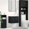 Gossi dulap chiuveta baie, stejar negru, 60x38,5x46cm, lemn prelucrat