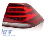 Stop LED drept suitable pentru Mercedes GLE W166 2015-2019, rosu Performance AutoTuning