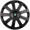Set 4 Capace Roti Evo Negru R14, Pentru Skoda