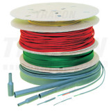 Tub termocontr.subtire,contractie 2:1,verde-galben,pe tambur ZS032ZS-D 3,2/1,6mm, POLIOLEFIN