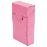 Husa roz din piele pentru pachet de tigari P21 Breckner, 102x55x23 mm