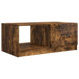vidaXL Masă de cafea Stejar fumuriu 90 x 50 x 37 cm Lemn prelucrat 895880