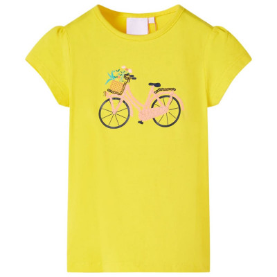 Tricou pentru copii, galben, 116 GartenMobel Dekor foto