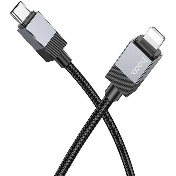 Cablu Date si Incarcare USB-C - Lightning HOCO X110, 27W, 1m, Negru