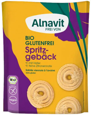 Biscuiti cu ovaz fara gluten, bio, 125g Alnavit foto