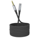 Cumpara ieftin Cablu mufa audio, Hoco, AUX 3,5 mm mascul la mama UPA20, Negru, 2 m