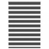 Jaluzea tip zebra neagră lățime țesătură 100,9 cm poliester