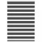Jaluzea tip zebra neagră lățime țesătură 100,9 cm poliester